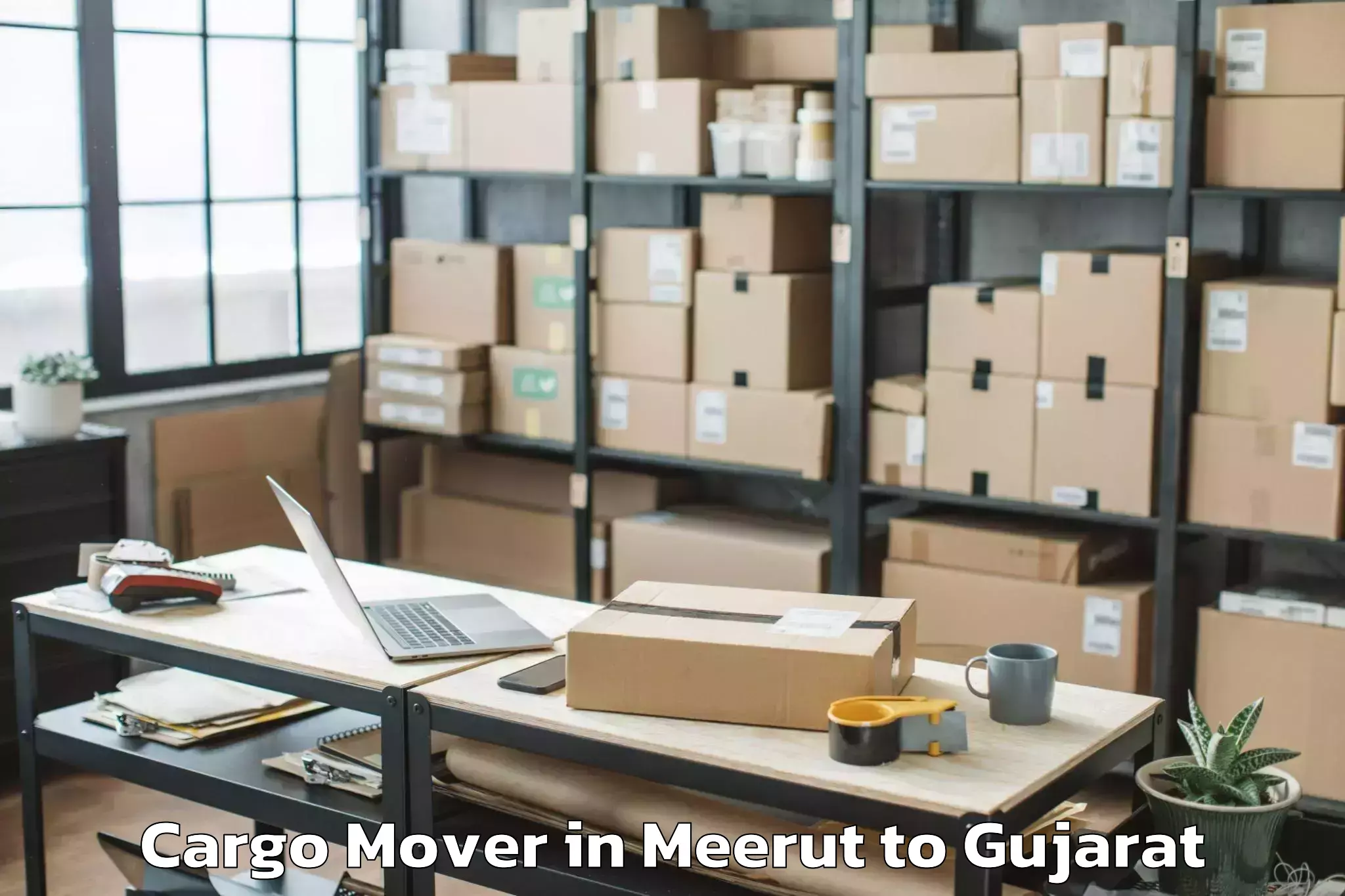 Meerut to Gujarat Ayurved University Jam Cargo Mover Booking